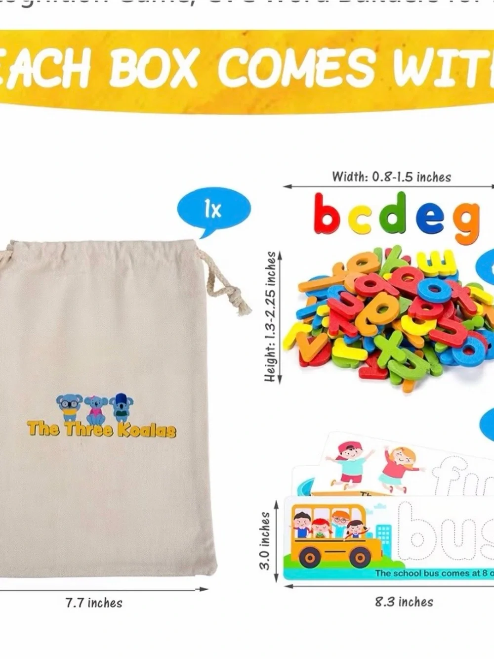 The Three Koalas Matching Letter Toy